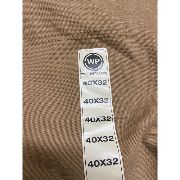 Weatherproof Pants Mens 40x32 Brown Straight Fit Canvas Workwear Normcore NWT - Picture 7 of 10